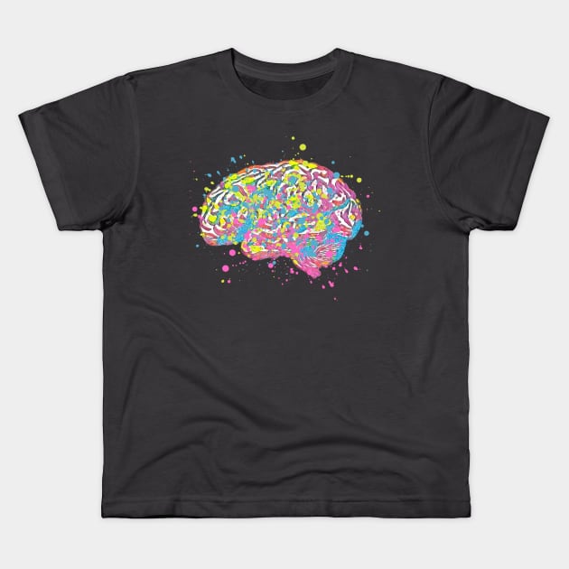 Funky Brain Kids T-Shirt by sycamoreapparel